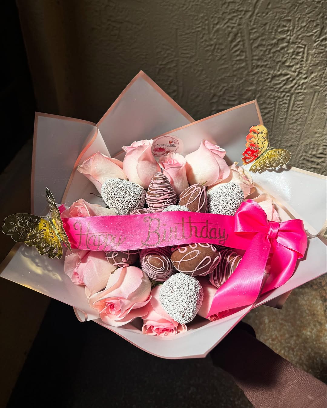 Pink birthday bouquet